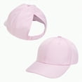 thumbnail image 3 of KPOPLK Girls Criss Cross Ponytail Hat Mesh Baseball Cap Kids Quick Dry Ponycap Hats Outdoor Summer Sports Hat(2-8 Years,Pink), 3 of 6
