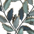 thumbnail image 4 of DecMode Traditional Black Metal Framed Rectangular Fern Leaf Designed Wall Décor, Set of 2 14"W x 32"H, 4 of 10