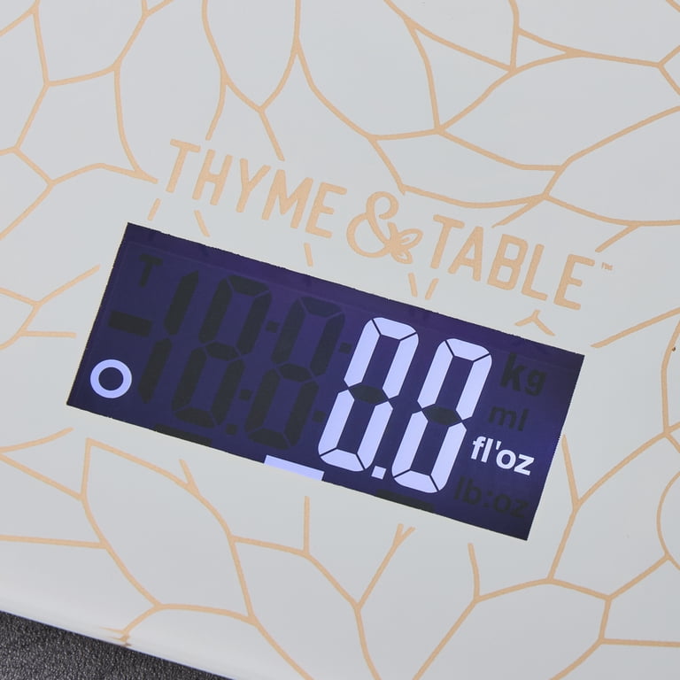 Thyme & Table Digital Kitchen Scale with Glass Top photo 7