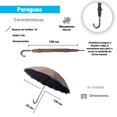 thumbnail image 2 of Paraguas Manual IMAR Rompevientos Doble Tela Gris con Azul, 2 of 4