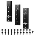 thumbnail image 1 of Bisagras para puerta Aocies de aluminio negro mate con ranura de 1/8", 1 of 5
