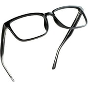LifeArt Blue Light Blocking Reading Glasses (Square Frame, +3.25 Magnification)
