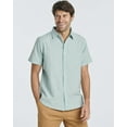 thumbnail image 2 of Real Essentials 3 Pack: Men's Regular-Fit Short Sleeve Woven Button Down Shirt with Pocket (Available in Big & Tall), 2 of 7