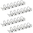 thumbnail image 2 of 4Pcs 6 Holes A7 Ring Binder Mechanism Replacement Kit with Screws Stainless Steel Colour Metal Loose-Leaf Binder Mechanism Spine Comb for Loose-Leaf Notebook Binder Planner, 2 of 7