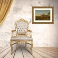 thumbnail image 3 of Paulus Constantijn la Fargue 24x19 Gold Ornate Framed and Double Matted Museum Art Print Titled - Leiden, a View of Koepoort, Seen from the Road to Zoeterwoude, 3 of 4
