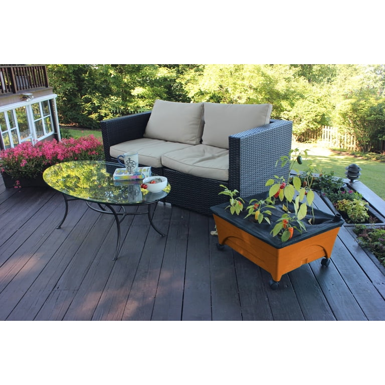 City Picker Patio Grow Box, Self-Watering with Mobile Casters photo 5
