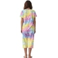 thumbnail image 2 of DISNIMO Butterfly Rainbow Printed Women's Short Sleeve Pajama Sets Soft 2 Piece Lounge Set Short Sleeve Tops and Capri Pant Pjs for Home, S, 2 of 7