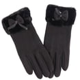 thumbnail image 3 of BXJX Womens Winter Gloves, Warm Fashion Fleece Lined Windproof Ladies Cycling Gloves Black Size Free Size, 3 of 3