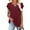 B133 Wine short sleeve shirts for women Clearance Under $5, variant on Cagogo Ladies Plus Size Tshirt Summer Under $10 Ruffle Short Sleeve V Neck Flowy Plain Blouses Trendy Summer Tunic Tops Mothers Day Gifts for Wife