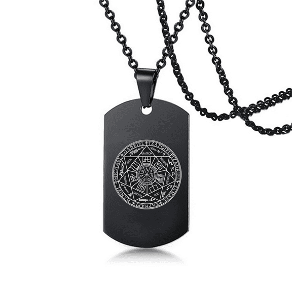 The Seals of Archangel Necklace Seven Angels Protection Military Pendant for Men Women Spiritual Healing Talisman Jewelry Gifts for Son Daughter Grandson