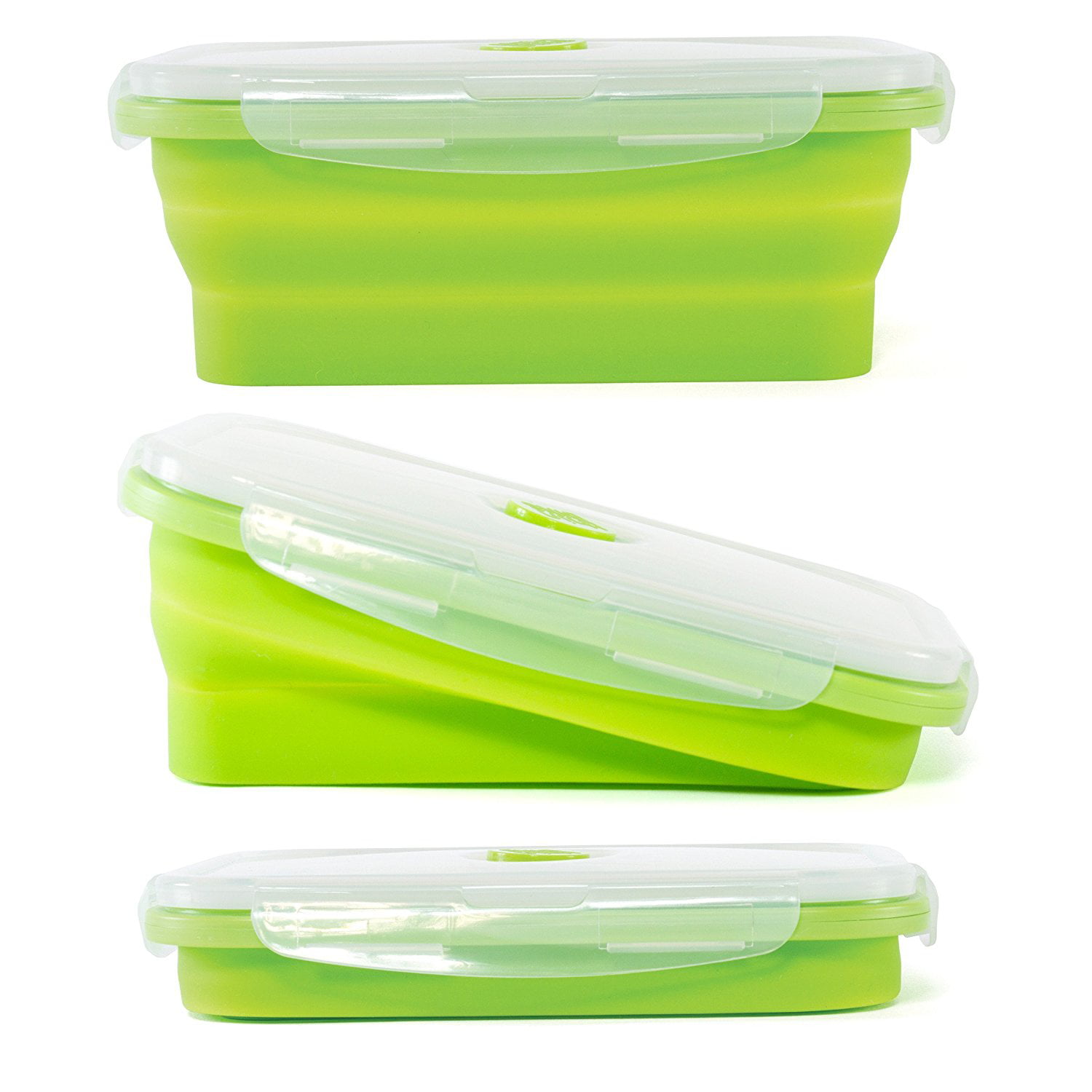 Silicone Food Storage Containers with Airtight Plastic Lids Set of 4 Small  and Large Collapsible Meal Prep Container - China Silicone Lunch Box and  Silicone Lunch Box Leak Proof price