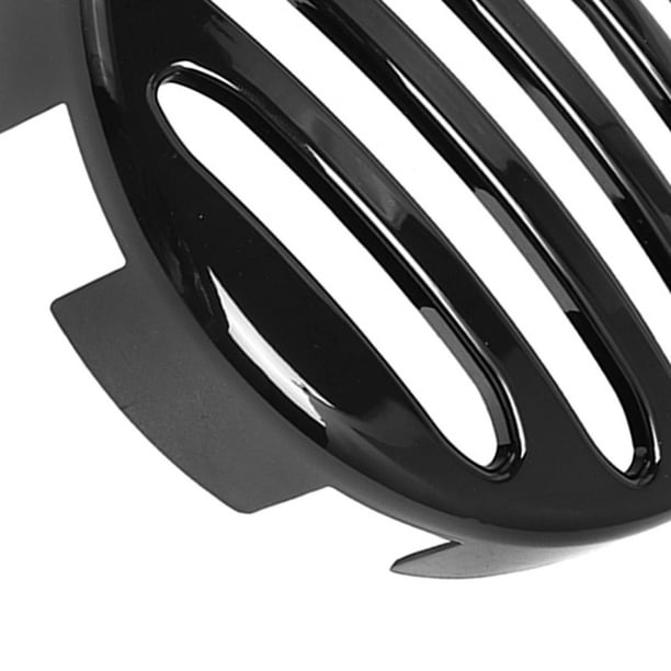 Parrilla Protectora Para Faro De Moto 6.5 Pulgadas – Cubierta De Malla De Hierro Negra Para Cruiser, Chopper, Bobber Y Café Racer (Estilo Diagonal)