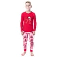 thumbnail image 3 of Peanuts Family Christmas Love Snoopy Santa Sleep 2 Piece Pajama Set, 3 of 7