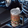 thumbnail image 6 of 40oz Pioneer Flower Floral Print Pattern Insulated Tumbler with Handle, BPA-Free Leak Proof Lid and Straws, Double Wall Vacuum, Hot 12h/Cold 34h, 6 of 6