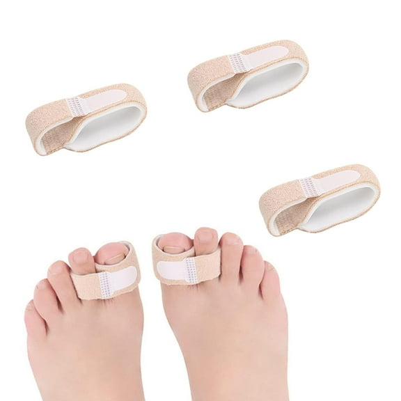 3 PCS Hammer Toe Straighteners, Hammer Toe Splints, Hammer Toe Separators Splint, Toe Cushioned Bandages for Correcting Hammer Toes, Broken Toes, Crooked Toes & Overlapping Toes