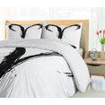 thumbnail image 5 of Ambesonne Zodiac Duvet Cover Sets, Aries Astrology Sign, 2-King, White Black, 5 of 7