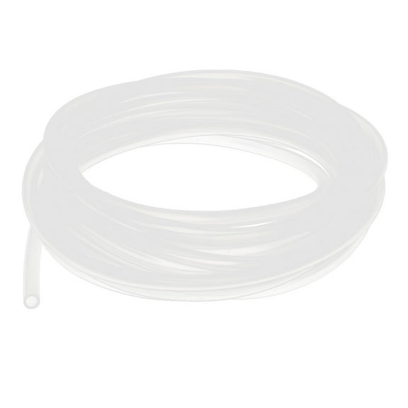 Uxcell Silicone Tube, 8mm ID, 10mm OD, 16.4', Flexible Silicone Rubber Tubing, Water Air Hose Pipe, Translucent, for Pump Transfer