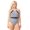 Black & White Chevron, variant on Paragon Halter High Neck One Piece Bathing Suit, 12