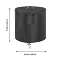 thumbnail image 3 of Round Fire Column Cover, Heavy Duty Waterproof Outdoor Cover for Fire Bowl and Patio Fire Table, Fire Feature Protector for Backyard, Porch, Deck, and Camping Gear, 24.02x26.77x0.39 Inch, 3 of 8