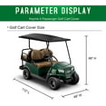 thumbnail image 6 of KOUKOU 4 Passenger Golf Cart Cover Waterproof Outdoor,Fit for Golf Cart up to 112 inch, Black, 6 of 7