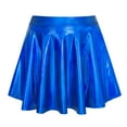 thumbnail image 3 of HDE Girl's Metallic Skater Skort Dance Athletic Shiny Holographic Scooter Skirt, 3 of 6