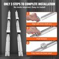 thumbnail image 2 of VEVOR 2PCS SBR16 800mm Linear Guide Rail Slide Rail 4 PCS SBR16UU Bearing Block, 2 of 10