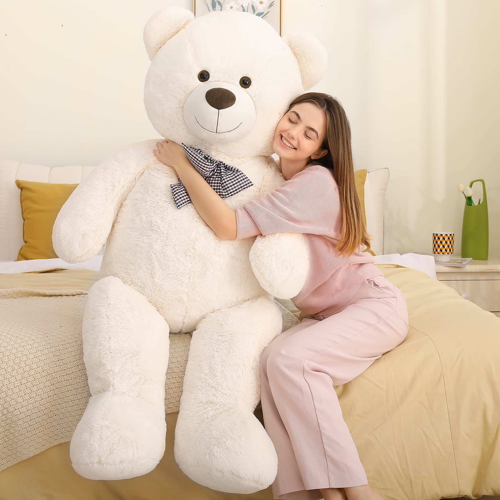 MorisMos Giant Teddy Bear 55" Stuffed Animal Soft Big Bear Plush Toy