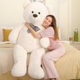 thumbnail image 4 of MorisMos Giant Teddy Bear 55" Stuffed Animal Soft Big Bear Plush Toy, 4 of 7