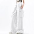 thumbnail image 2 of MuZeFu Sweatpants Women Wide Leg Women's Solid Color Fashion Casual Loose Broad Leg Full Length Pants, 2 of 6