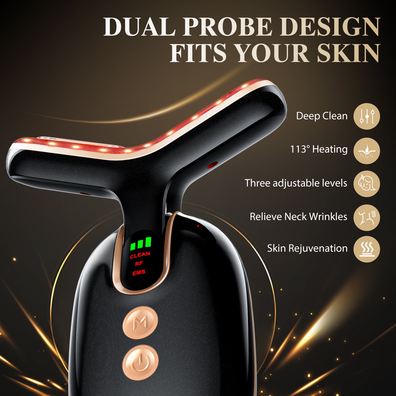 Facial Massager Red-Light-Therapy-for-Face, Neck Skin- Face WanFacial Massager Red-Light-Therapy-for-Face
