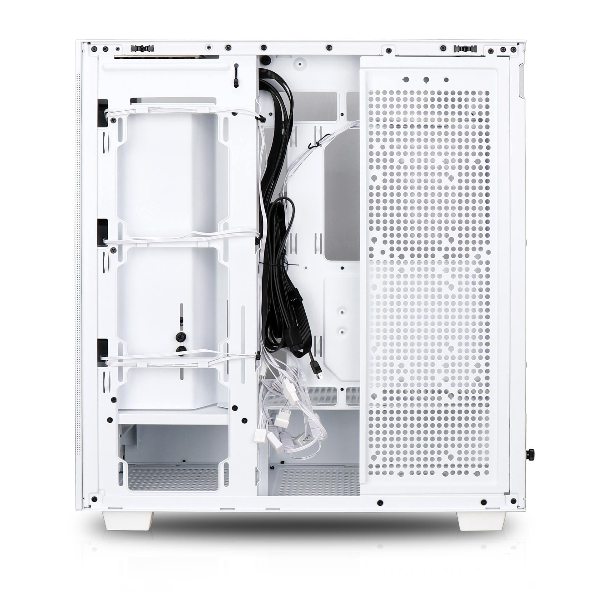 Rosewill Helium Flow White Mid Tower Computer Gaming Case, Mesh Panel, ATX, Tool-less, High-Airflow, 1x 120mm PWM Fan