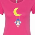 thumbnail image 4 of Inktastic Stardust Fairy, Cute Fairy, Fairy on a Swing, Moon Women's T-Shirt, 4 of 5
