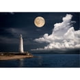 thumbnail image 2 of wall26 - Lighthouse at Night - Removable Wall Mural | Self-Adhesive Large Wallpaper - 100x144 inches, 2 of 6