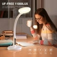 thumbnail image 3 of Light therapy lamp 11000 lux, UV-free sunlight lamp, full-spectrum happy light therapy lamp, 10 adjustable brightness levels, 2-in-1 telescopic floor light therapy lamp, 3 of 5