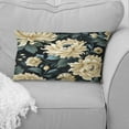 thumbnail image 2 of Designart "Earthy Beige Floral Damask" Damask Printed Throw Pillow, 2 of 5