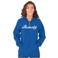 thumbnail image 3 of Beauty Motivational Positivity Zip Hoodie Sweatshirt Women Brisco Brands L, 3 of 5