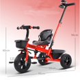 thumbnail image 3 of LELINTA 3 in 1 Toddler Tricycles for 1-3 Year Olds Boys Girls Toy, Baby Balance Bike 1 Year Old Kids Gift with Parent Steering Push Handle, 3 of 4