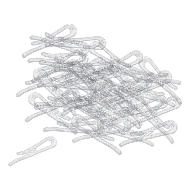 200 Uds. Clips Para Camisa, Calcetín, Faldas, Clip De Tela, Pinza De Cocodrilo De Plástico Transparente, Dientes Cuadrados De 40mm Sunnimix Broches para camisa