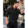 thumbnail image 4 of COOFANDY Mens Dress Shirts Long Sleeve Button Down Shirt Regular Fit Formal Business Shirts, 4 of 7
