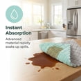 thumbnail image 4 of Unique Bargains 3pcs Kitchen Absorbent Microfiber Cleaning Towels Green Grey 10" x 10", 4 of 8