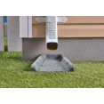 thumbnail image 3 of Premium Rubber Downspout Splash Block Rain Guard Stone Textured Drain Extender (Gray), 3 of 5