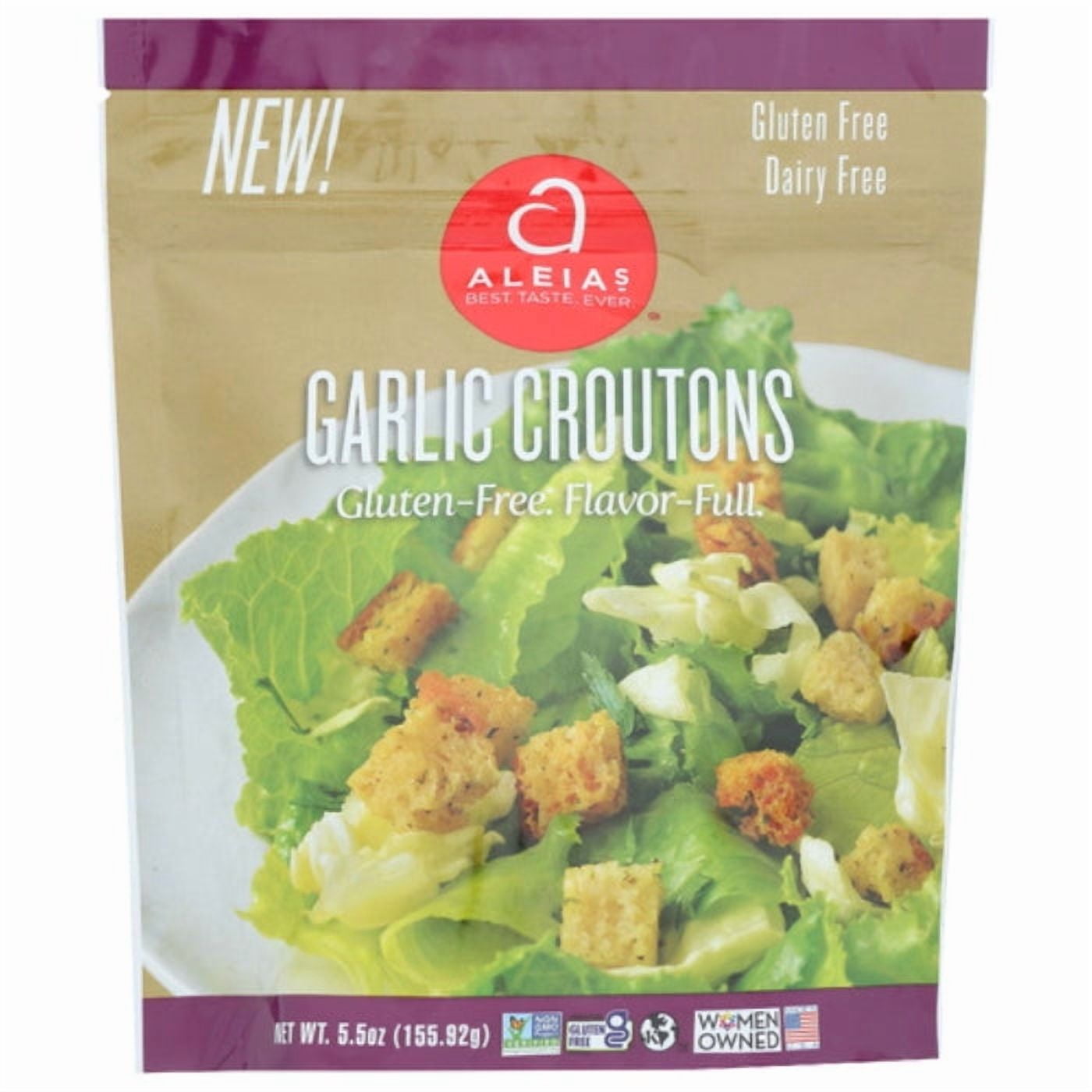 (4 pack) Aleia’s Gluten Free Garlic Croutons – 5.5oz