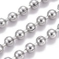 thumbnail image 3 of 32.8 Feet(10m) 304 Stainless Steel Ball Chains DIY Accessories Chain with Spool Soldered Stainless Steel Color Ball Chain Links for Women Jewelry Making Necklace Chains 2mm, 3 of 4
