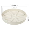 thumbnail image 2 of Uxcell 6 Inch Plant Saucers Tray, Durable Plastic Round Flower Pot Drip Tray, White 2Pcs, White 6 Inch, 2 of 5