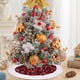 thumbnail image 5 of Ganfancp Árbol de Navidad Falda Alfombra Copo de Nieve Rojo Plaid Estera para El Hogar Xmas Árbol Año Nuevo Decoración Noel Delantal Ornamento Ofertas y Liquidaciones 1X Falda de Árbol, 5 of 7