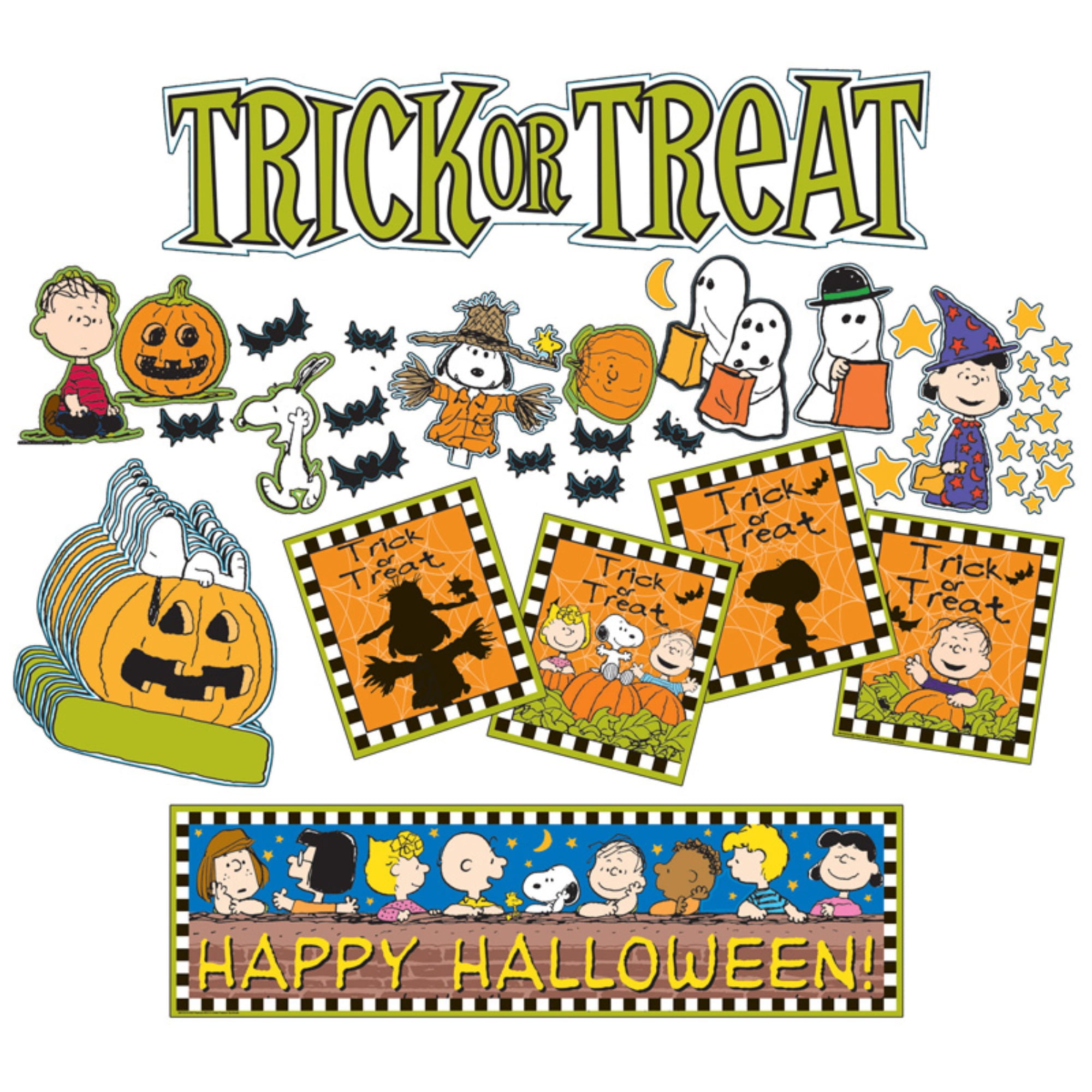 Peanuts Halloween Mini Bulletin Board Sets