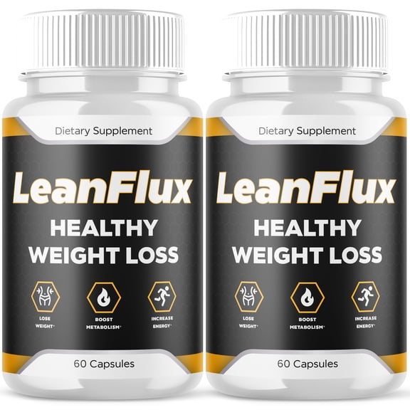 (2 Pack) LeanFlux - Keto Weight Loss Formula - Energy & Focus Boosting Dietary Supplements for Weight Management & Metabolism - Advanced Fat Burn Raspberry Ketones Pills - 120 Capsules