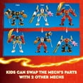 thumbnail image 5 of LEGO NINJAGO Cole’s Elemental Earth Mech Mini Ninja Toy, Customizable Action Figure Adventure Toy with Cole and Wolf Warrior Minifigures, Ninja Gift for Boys, Girls and Kids Ages 7 and Up, 71806, 5 of 9