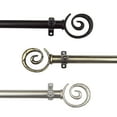thumbnail image 1 of 13/16" Dia Adjustable 120-170 inch Curtain Rod with Traute Finials - Antique Brass,(4827-994), 1 of 3