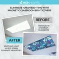 thumbnail image 4 of OCTO LIGHTS Magnetic Fluorescent Light Covers for Ceiling Lights Classroom Light Filters - Improve Focus, Eliminate Headaches & Eye Strain - Stained Glass 005, 4 of 8